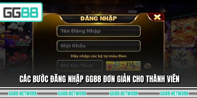 Các bước đăng nhập GG88 đơn giản cho thành viên